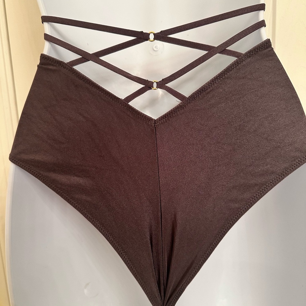 Victoria's Secret Brown Strappy Panties